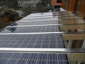 Photovoltaik auf Terrassenüberdachung