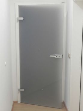 Glastüre satiniert