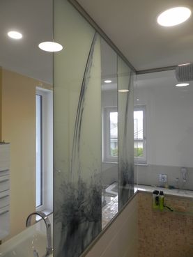 Motivdruck auf Glas